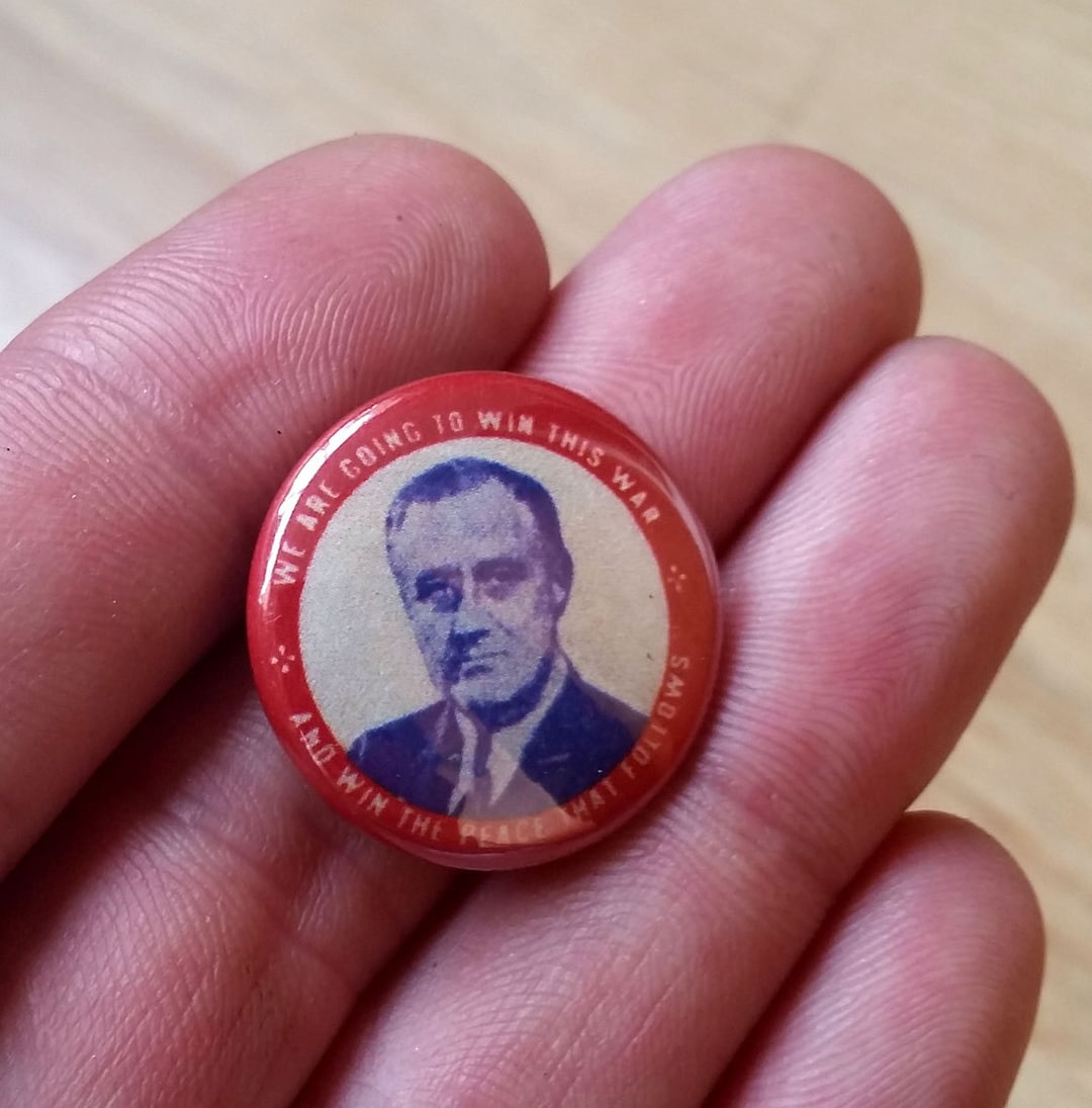 Franklin Delano Roosevelt FDR Genuine Imitation Campaign Button - Etsy
