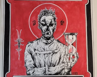 Patron Saint Death Horror original illustration