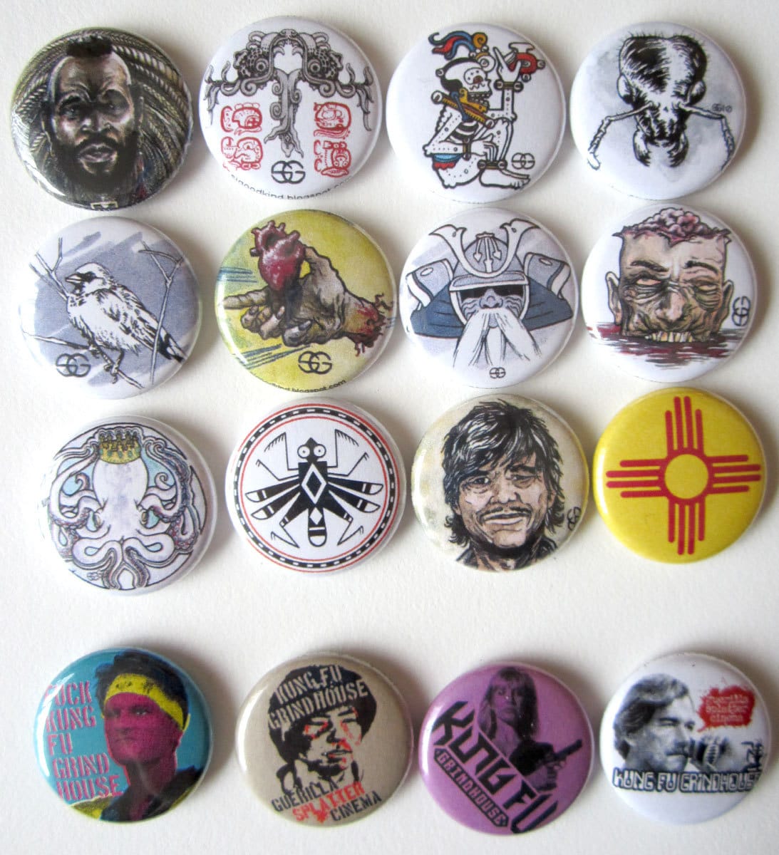 Mayan Death God Button | Etsy