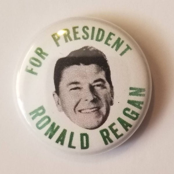 Ronald Reagan Replica Campaign Button