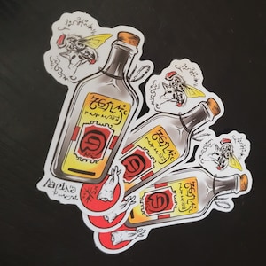 Witch Bottle Tooth Sticker