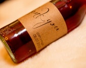 Custom Mini Kraft Wine Bottle Label (Qty: 1)