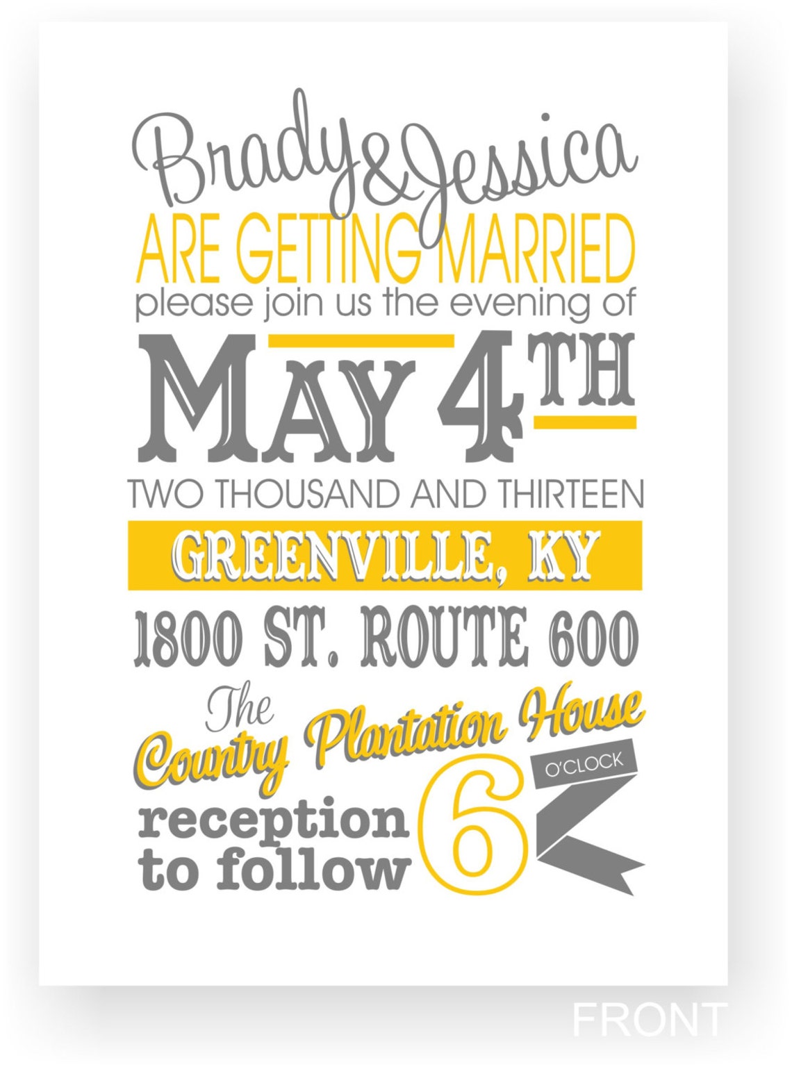Custom Wedding Invitations | Etsy