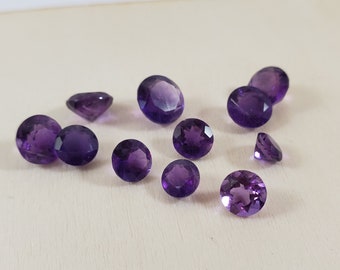 Purple Octagon-Shape Facted Earrings for American Model 22 in Doll