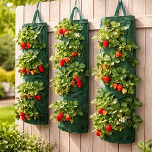 Hanging Grow Bag - Al's Flower Pouch - Wall Planter - Outdoor Gardening - Patio Planter - Container Gardening
