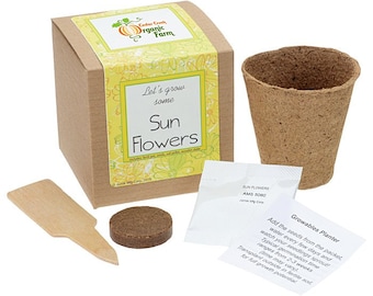 Sunflower Grow Kit - Pollinator Kit - Save the Bees - Corporate Gifts - Earth Day | Best Gardening Gifts, Favors, Weddings, Parties, Events