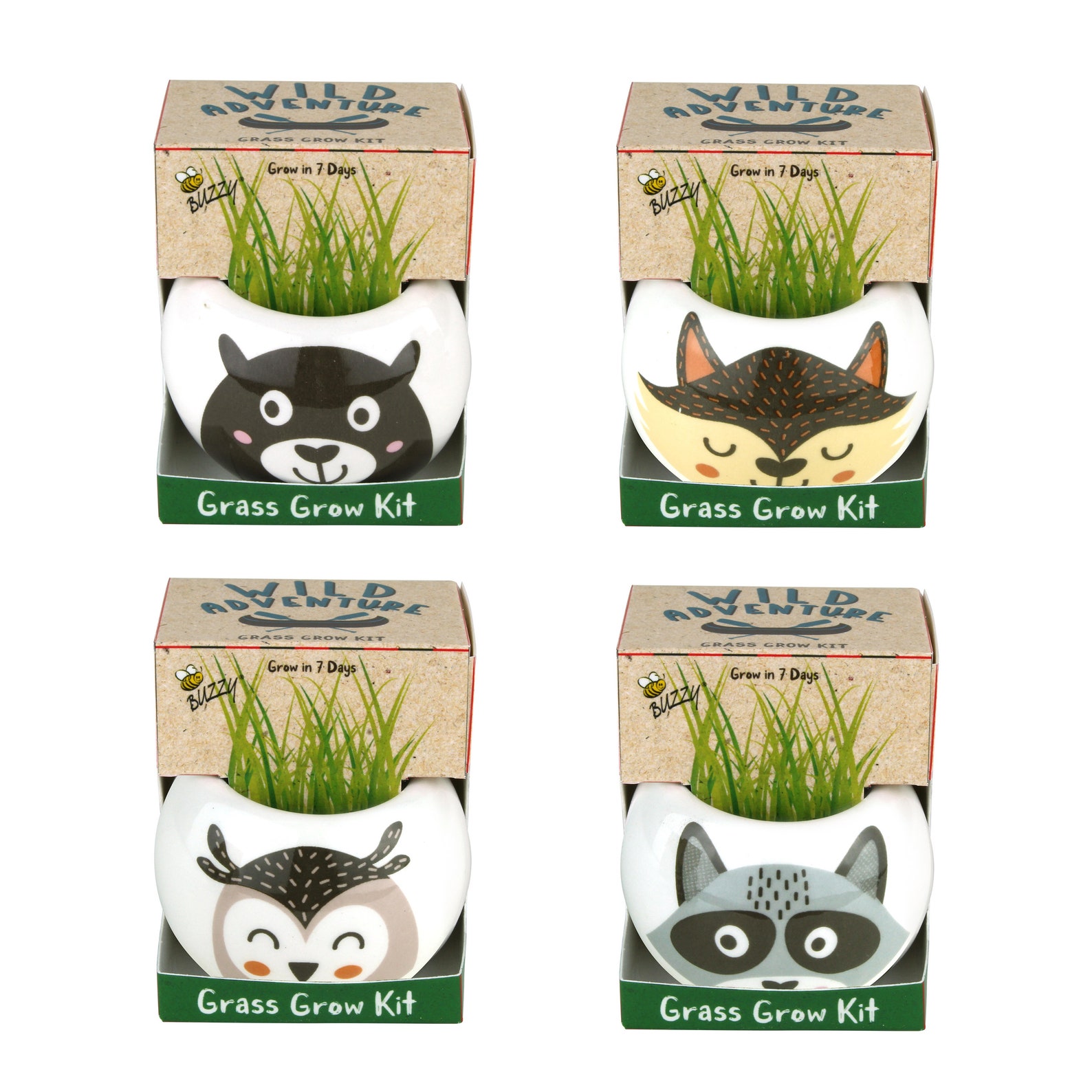 Animal Grass Grow Kits Kids Educational Grow Kit Grows in Etsy