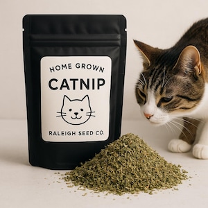 Homegrown Catnip – 1/2 oz Dried | Grown in Raleigh NC | All Natural, No Additives | Potent Small Batch Catnip for Cats