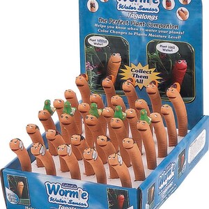 e-pots - Willy Worm - Novelty Pot Decoration and Water Sensor Mini