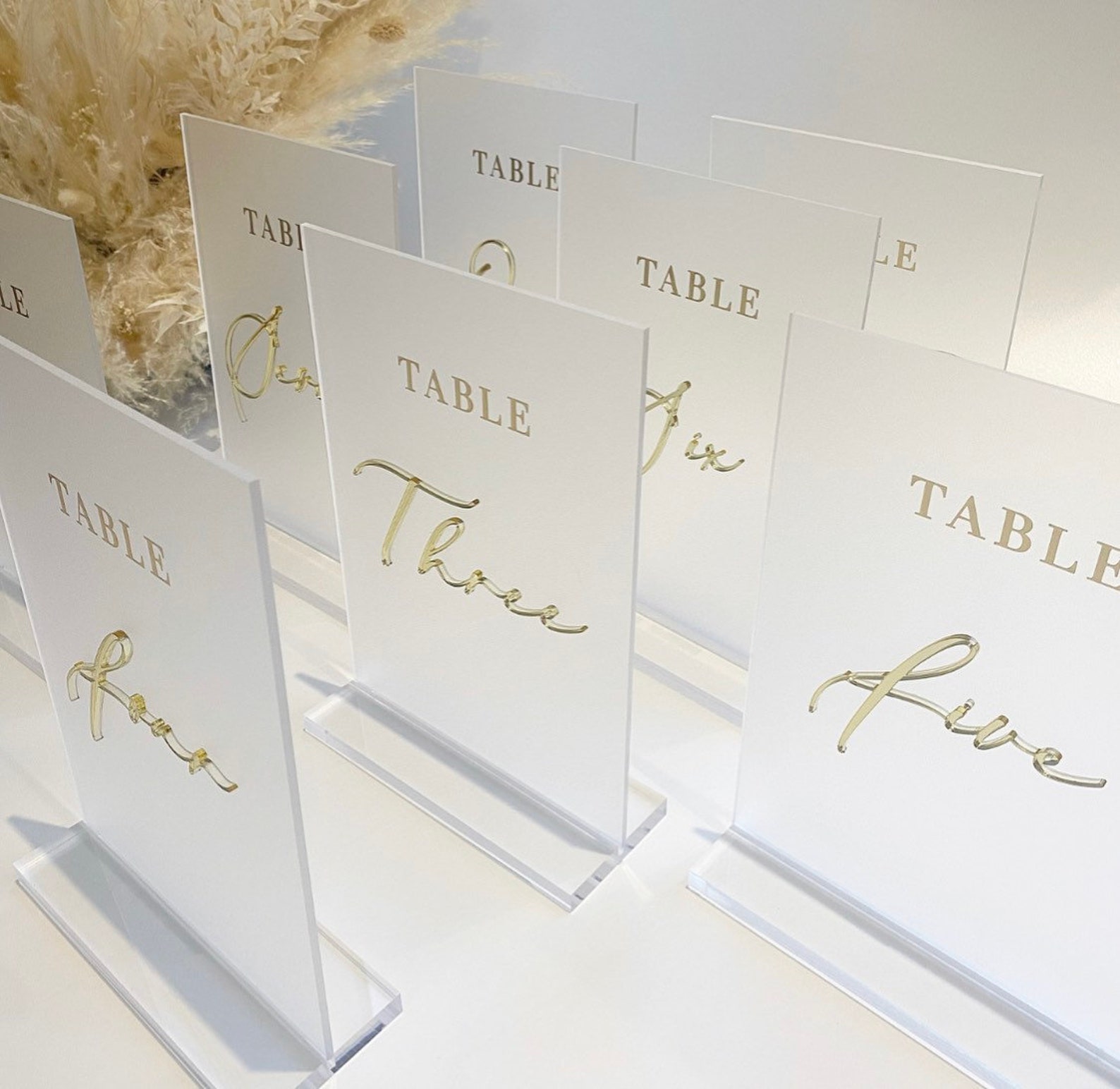 Perspex Table Numbers 3D ACRYLIC Table Numbers- Perspex- Acrylic- Perspex Table Numbers ...