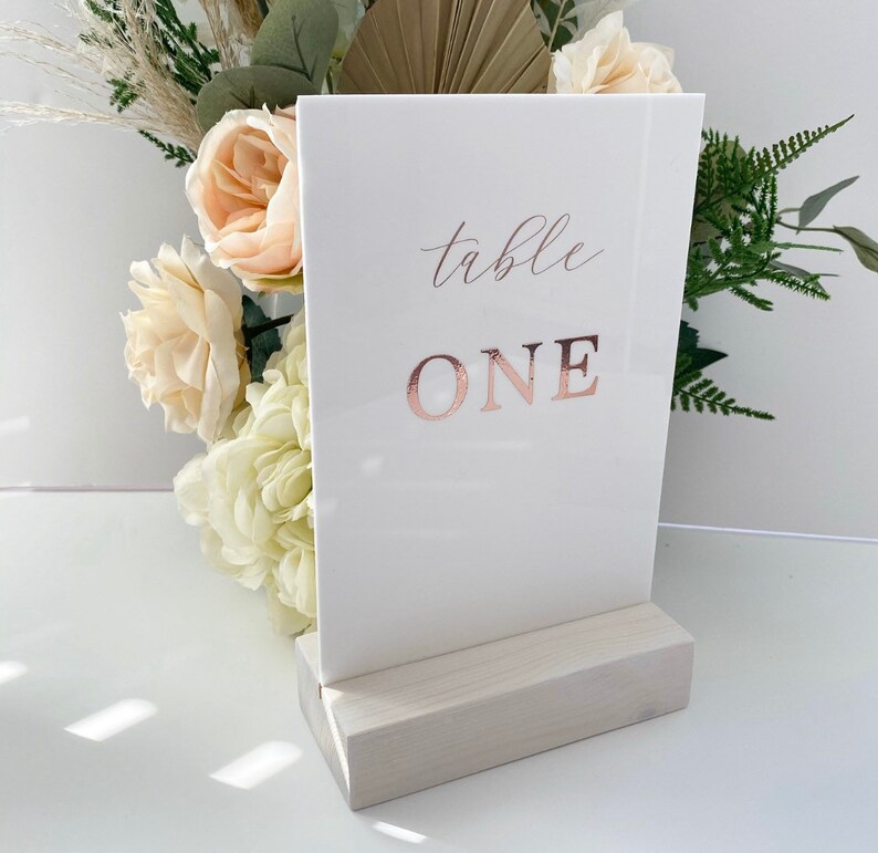 WHITE PERSPEX Table Numbers Perspex Acrylic Perspex Table Etsy