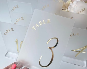 3D FROSTED PERSPEX Table Numbers- Perspex- Acrylic- Perspex Table Numbers- wedding table numbers