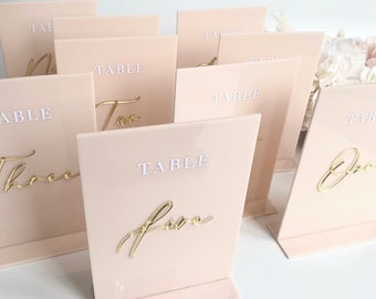 3D ACRYLIC Table Numbers- Perspex- Acrylic- Perspex Table Numbers- wedding table numbers