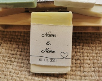 20x Mini Personalized Natural Soap Bars | 100% Natural by Nona Luisa | Wedding Favor for Guests, Unique Favors, Favors for Wedding