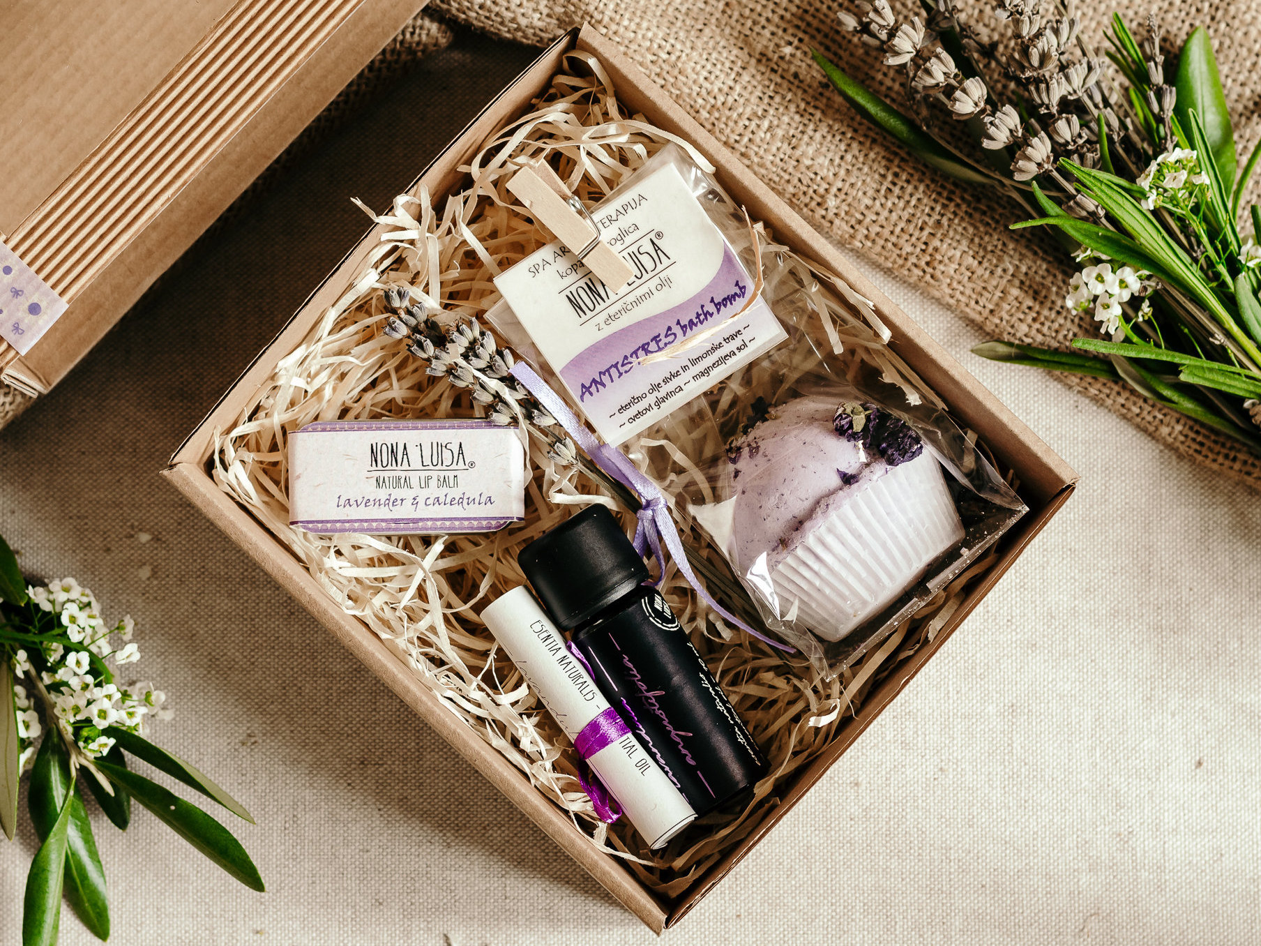 Lavender Aromatherapy Set Self Care Gift Set Lavender Gift Etsy