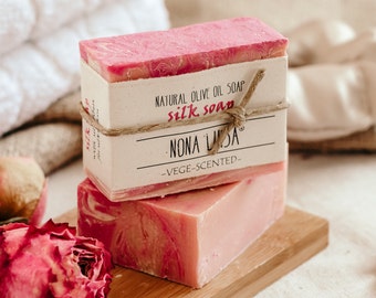 Wrapped Bois de Rose Soap Bar  100% All Natural Soap by sammysoap