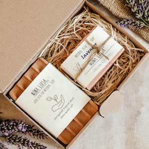 Personalized Lavender Soap Gift Set | 100% Sustainable by Nona Luisa | Soap Gift Box, Gift for Her, Vegan Soap, Soap Gift Set, Natural Soap