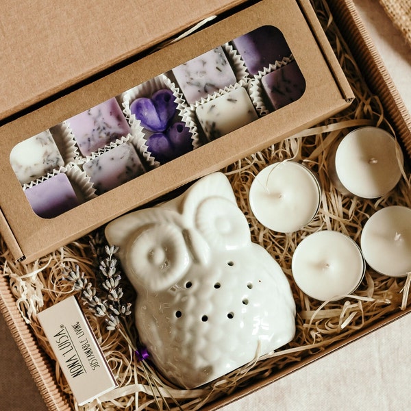 All-natürliche Lavendel Wax Melts | Kokosnuss Wachsschmelzen | Rapswachsschmelzen | Wachsschmelzbrenner | Wachsbrenner | Wachsschmelzer für Stövchen | Geschenk für Sie