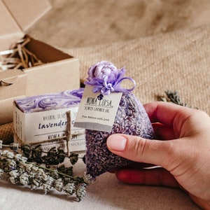 Personalisierte Lavendel Geburtstag Geschenkbox Pflegepaket für Sie Pflegeset Sympathie Geschenkbox Pflege Paket Freund Bild 10