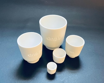Monica Forster Tower Porcelain Measuring Cups - Alessi, Italy