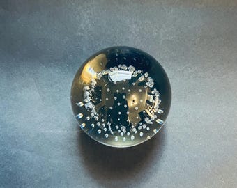 Small Spherical Controlled Bubble Glass Object/Paperweight