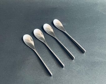 Set (4) Sival Unique Mod Flatware Teaspoons - Johan Hagen  Sival, Denmark 1959 HTF