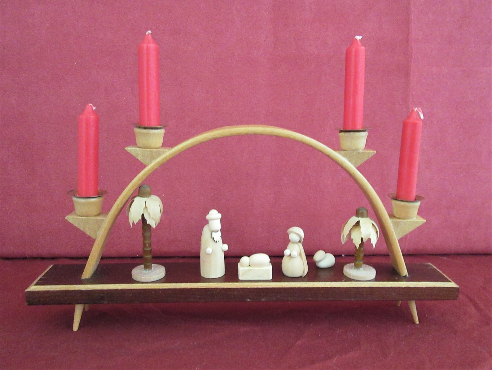 Schwibbogen, a German Christmas Light Arch from the Erzgebirge