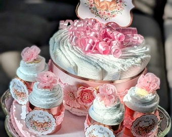 Single Tier Diaper Cakes