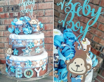 Baby Boy Cake Topper - Baby Boy Topper - Baby Shower - Cake Topper - Its A Boy