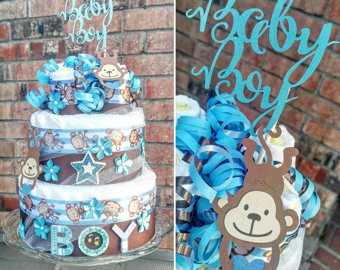 Baby Boy Cake Topper - Baby Boy Topper - Baby Shower - Cake Topper - Its A Boy