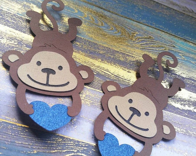Spider Monkey Decorations, Cardstock Spider Monkey Pair, Adorable Monkeys Decor