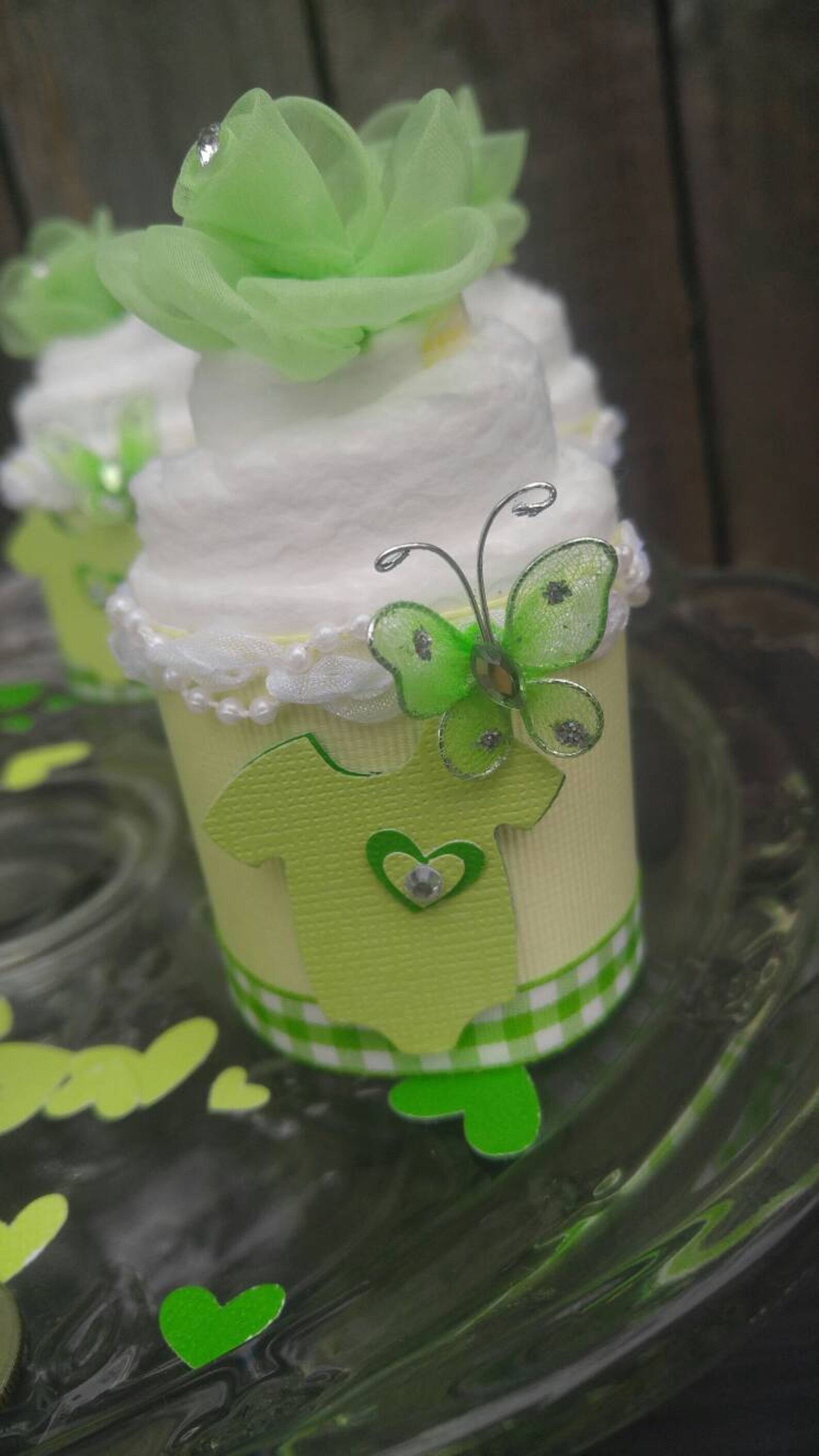 Diaper Cupcakes Baby Shower Gift Mini Diaper Cupcakes Etsy