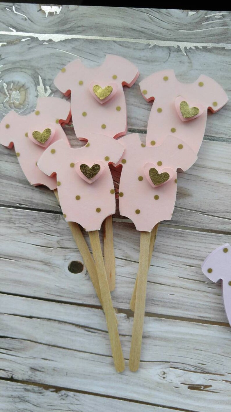 Gender Neutral Baby Shower Cupcake Toppers Pastel Cupcake Etsy