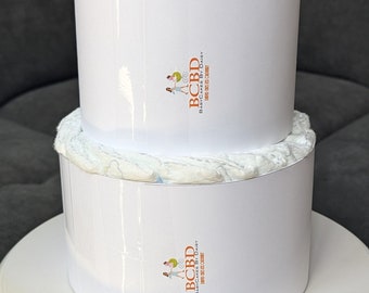 Ready to decorate Diaper Cake, Blank Diaper Cake for DIY, Plain Diaper Cake, Undecorated Diaper Cake 2 Tier, Baby Shower Diaper Cake