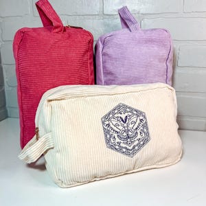 Borsa da viaggio con cerniera in velluto a coste Borsa da viaggio per scarpe Falena Design floreale Boho