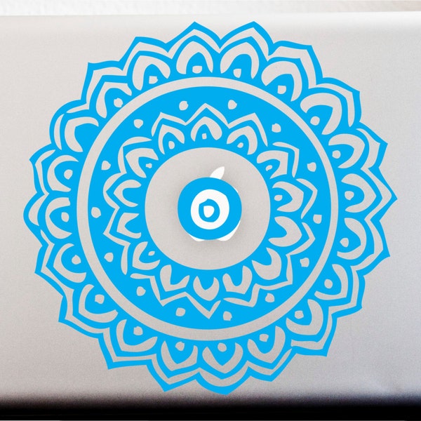 Indian Mandala Design Henna Laptop Vinyl Decal Car Decal Window Decal