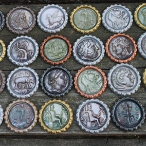 Oude Geocoins voor Swag en Geocaching Trade Items - 24-delige flessendop set