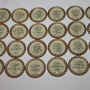 Christian Scripture Geocache Coin Bottle Caps - 24 Piece Custom Set ...