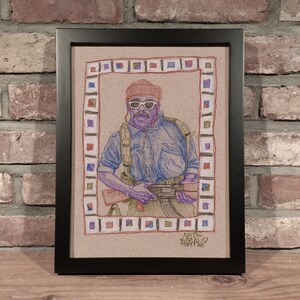 FIGHTER FROM LIBERIA // Colored Pencil Drawing - Art Print