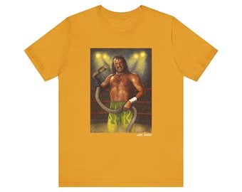 Jake 'The Snake' Roberts T-Shirt: Hand-Painted Wrestling Art