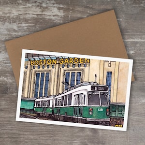 Carte de vœux // BOSTON GARDEN // Boston Bruins Boston Celtics - Art Print