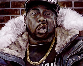 アート・デザイン・音楽 ART FOR EVERYDAY - PATRICIA CONWAY Conway the Machine Art Print: Hip Hop Portrait (buffalo Rap) - Etsy