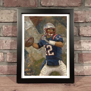 TOM BRADY // Oil Painting - Art Print [New England Patriots, NFL]