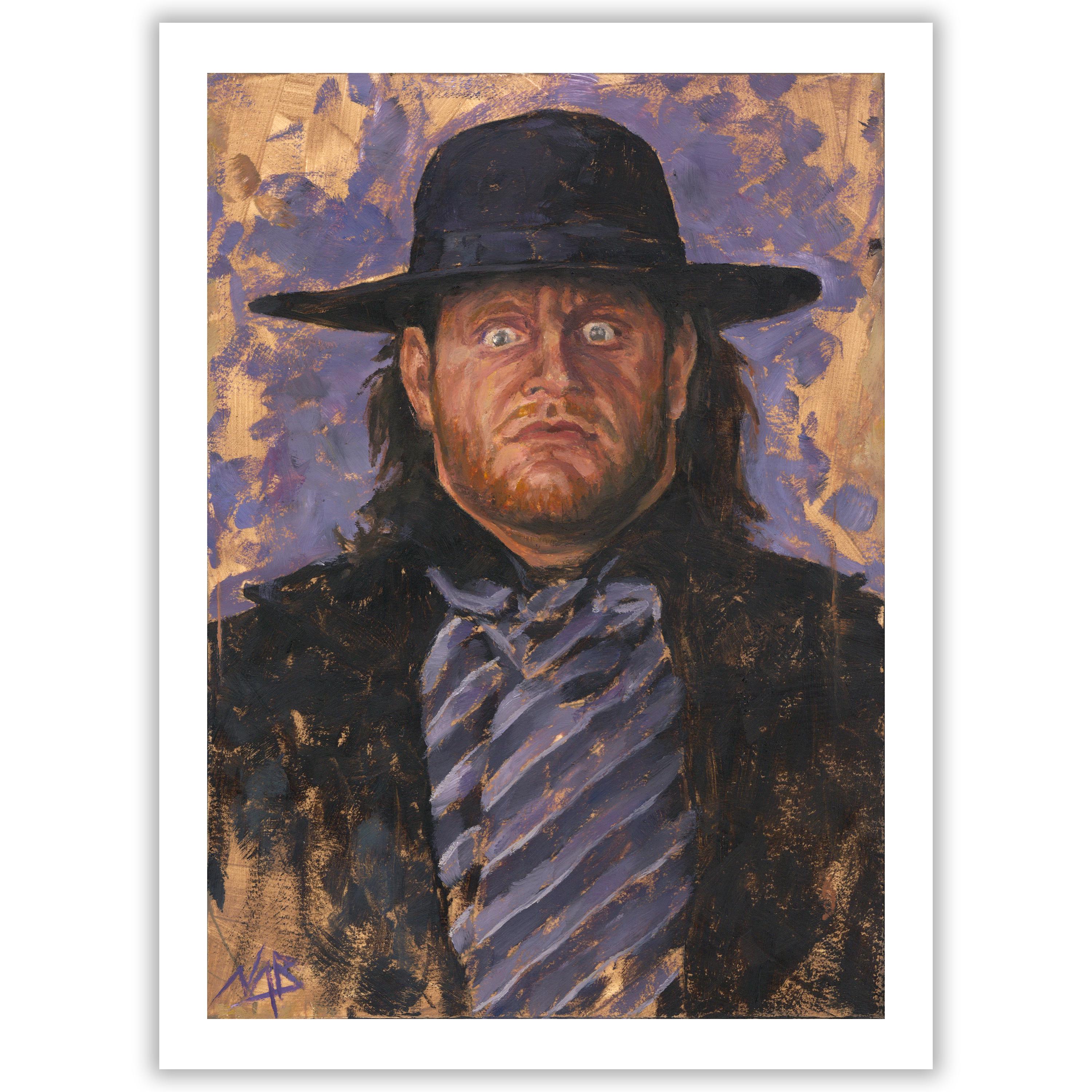 The Undertaker Original Oil Painting: Vintage Wrestling Art - Etsy
