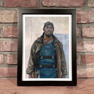 OMAR LITTLE, Michael K. Williams (The Wire, HBO) // Oil Painting - Art Print