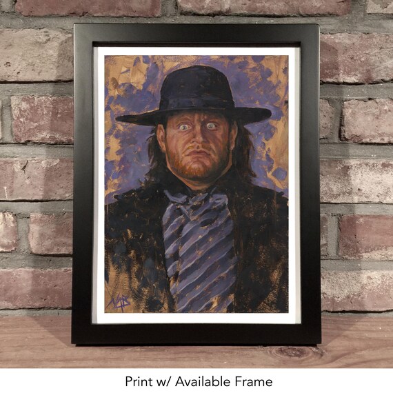 The Undertaker Original Oil Painting: Vintage Wrestling Art - Etsy