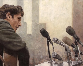 Phil Ochs Print: Folk Music Decor, Vintage Protest Rock