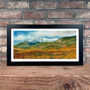 MT. WASHINGTON // Gouache Painting [New Hampshire, White Mountains] - Art Print