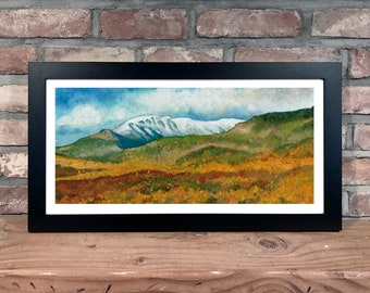 Art Print // MT. WASHINGTON - Gouache Painting [New Hampshire, White Mountains]