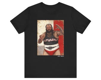 Nate Bibaud Earthquake T-Shirt, Colorful Oil Painting (Unisex)